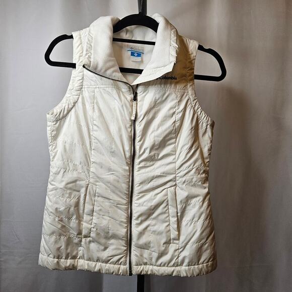 Columbia Woman's Vest‎ - White sz S | Cozy Spring Essential - Picture 1 of 5